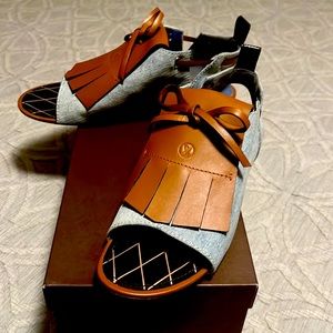 Louis Vuitton denim sandals